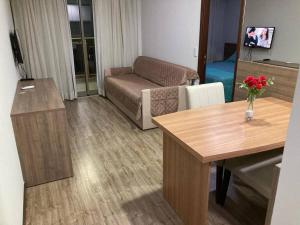 Oleskelutila majoituspaikassa Via Première - Flat - Riocentro - Barra Olímpica - Vista Montanha