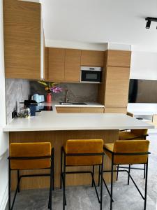 Dapur atau dapur kecil di Penthouse Vakantielust