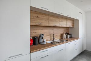 Dapur atau dapur kecil di Ferienwohnung im Obstgarten