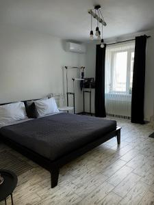 a bedroom with a large bed in a room at Квартира у Старому місті in Kamianets-Podilskyi