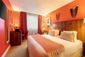 Кровать или кровати в номере Aiden by Best Western Paris Roissy CDG