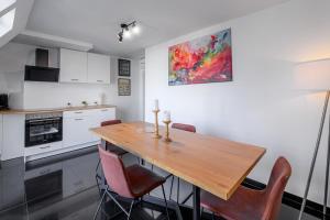 Dapur atau dapur kecil di Nibelungen Apartments