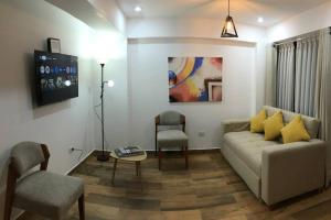 Zona d'estar a Apartamento con todo cerca en Cusco