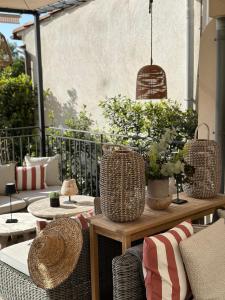 Predel za sedenje v nastanitvi Mougins Luxury Retreats