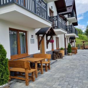 Balkoni atau teres di Willa "KomaNcza" SZCZAWNICA Ruska Bania - Jacuzzi & Sauna