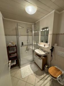 Mainhatten Suite tesisinde bir banyo