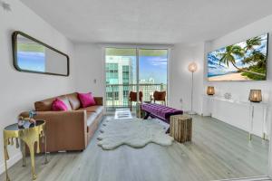 Oceanside Penthouse Apartment in Brickell Miami, Pool, Free Parking 휴식 공간