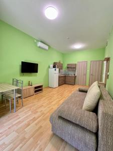 Virtuve vai virtuves zona naktsmītnē Heviz Gracia Apartment