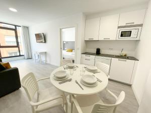 Кухня или кухненски бокс в Apartamentos Casa Campaña 3000