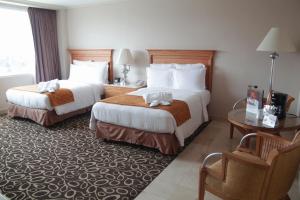 เตียงในห้องที่ Marriott Tijuana Hotel