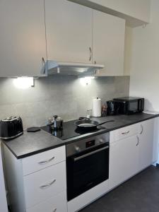 Una cocina o kitchenette en Széchenyi Apartman Esztergom