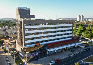 El edificio en el que está el hotel