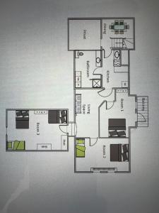 Floor plan ng Fjelstrup Kro