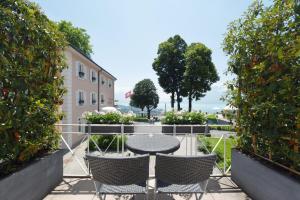 Un balcon sau o terasă la Hotel du Léman - Jongny