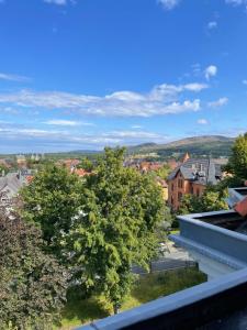 a view of a city from the roof of a house at 4 Zimmer Design Atelier Wohnung in Goslar