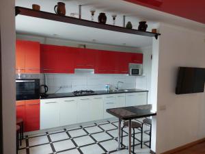 A kitchen or kitchenette at Apartment On Pribuzhskaya 2