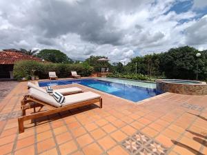 Swimmingpoolen hos eller tæt på Finca Hotel Santana