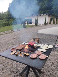 Oprema za žar, na voljo gostom v lovski koči