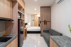 Katil atau katil-katil dalam bilik di Alyxia 1 Bedroom Apartment in Central Seminyak