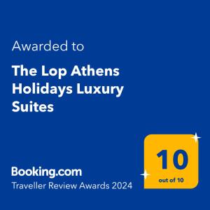 uno screenshot dei principali interruttori della hall di servizio di The Lop Athens Holidays Luxury Suites ad Atene