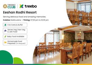 En restaurang eller annat matställe på Treebo Eeshan Rodhi Resort, Darjeeling