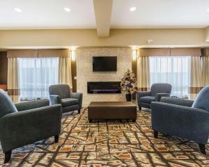 A television and/or entertainment centre at Comfort Inn & Suites Edmonton International Airport