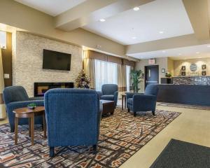 A television and/or entertainment centre at Comfort Inn & Suites Edmonton International Airport