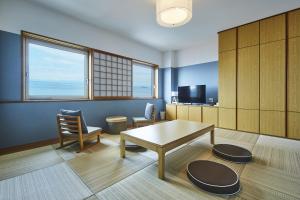 A television and/or entertainment centre at Hayama Umino Hotel