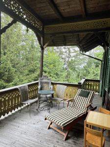 A balcony or terrace at Haus Tanegg