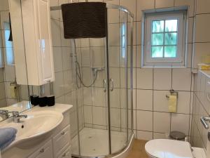 Ferienhaus Familie Lebbing tesisinde bir banyo