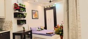 Gold Haven Studio - Luxury Studio Apartment Full Furnished With Full Facility房間的床