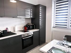 Una cocina o kitchenette en Downtown Apartments Pécs