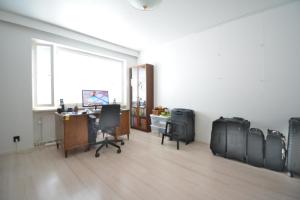 an office with a desk and chairs in a room at Come in! "Pirkanportti" In the heart of Tampere next to the railway station for 9 people! in Tampere