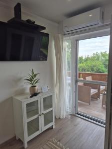 Un balcon sau o terasă la Bona Casa Vendégház