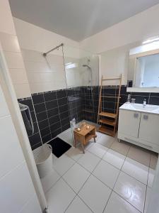 Bilik mandi di Appartement Fréjus