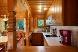 A kitchen or kitchenette at Ferienhaus Moritzburg