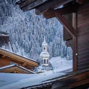 Mamie Megève durante o inverno