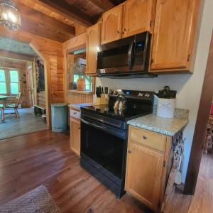 Private and Cozy Cabin Close to Williamsport, PA tesisinde mutfak veya mini mutfak