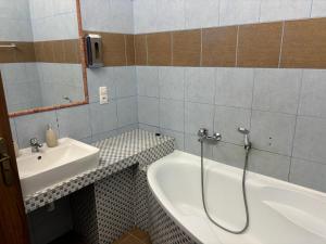 A bathroom at Apartmány LAGUNA