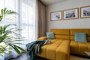 Ruang duduk di Apartmán Leonardo - city center