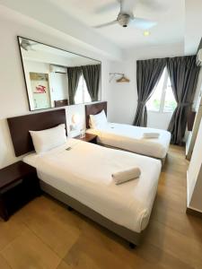 Krevet ili kreveti u jedinici u objektu Tune Hotel Georgetown Penang