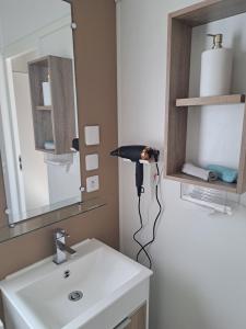 Mobil home Domaine de la Forge tesisinde bir banyo