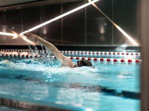 A piscina localizada em Sofitel Frankfurt Opera ou nos arredores