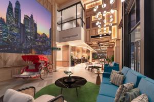 Predel za sedenje v nastanitvi Citadines Connect Cecil Georgetown Penang