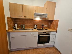 Dapur atau dapur kecil di Gemütliches Apartment nahe dem Stadtzentrum