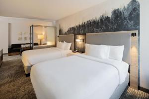 Krevet ili kreveti u jedinici u okviru objekta SpringHill Suites by Marriott Jackson Hole