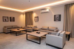 Posedenie v ubytovaní Manazel Aldiafah serviced Apartments AlSulymaniyah