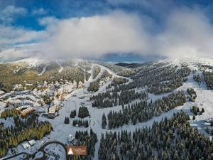 - une vue aérienne sur une station de ski dans la neige dans l'établissement VILA JEZERO, à Kopaonik