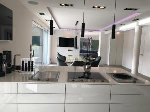 Dapur atau dapur kecil di Outstanding 9 Bedroom Villa with Pool in Munich