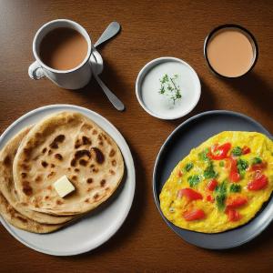 - une table avec un petit-déjeuner d'omelettes et une tasse de café dans l'établissement Atlas Hotel Islamabad, à Islamabad